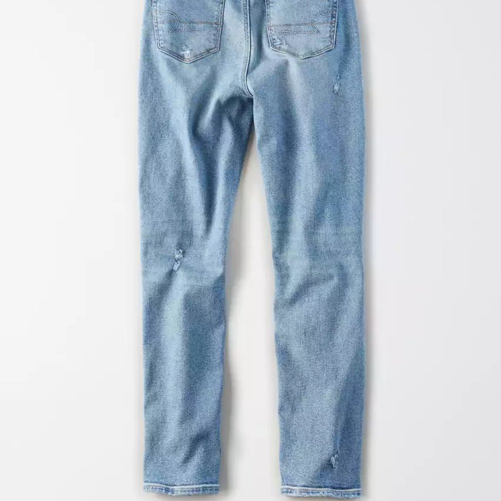 AE Stretch Ripped Mom Jean - Picture 2 of 2